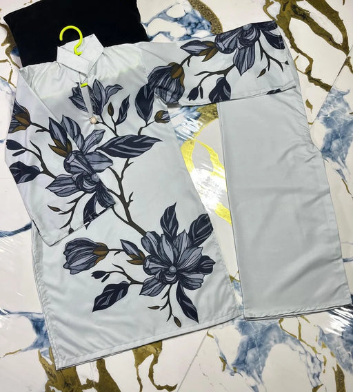 2 Pcs Girl's Lawn Printed Shirt And Trouser Suit