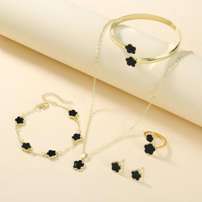 Gold Plated Necklace And Bracelet Set