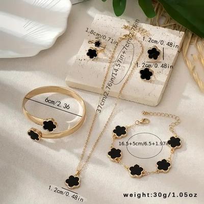 Gold Plated Necklace And Bracelet Set