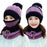 3 Pcs Wool Plain Beanie And Neck Warmer 1