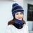 3 Pcs Wool Plain Beanie And Neck Warmer 1