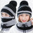 3 Pcs Wool Plain Beanie And Neck Warmer 1