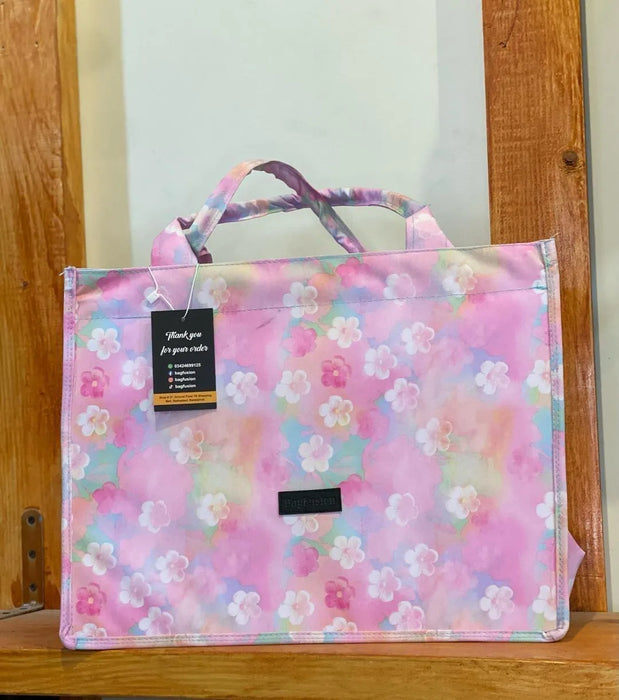 Girl's Canvas Plain Tote Bag